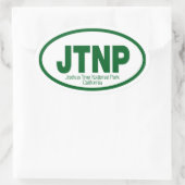 ジョシュアツリー国立公園 楕円形シール (バッグ)