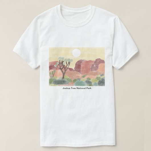 ジョシュアツリー国立公園Tシャツ Tシャツ (デザイン正面)