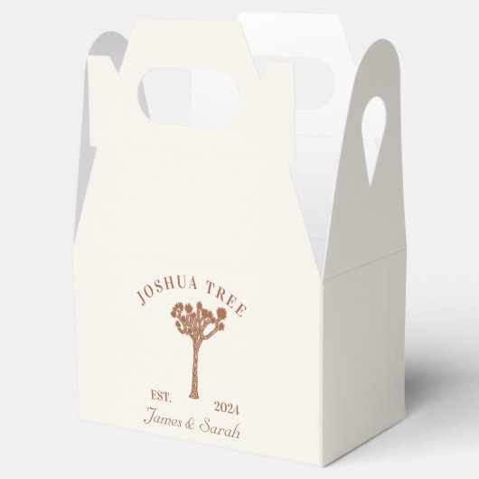 ジョシュアツリー結婚式の引き出物ボックス フェイバーボックス (オープン)