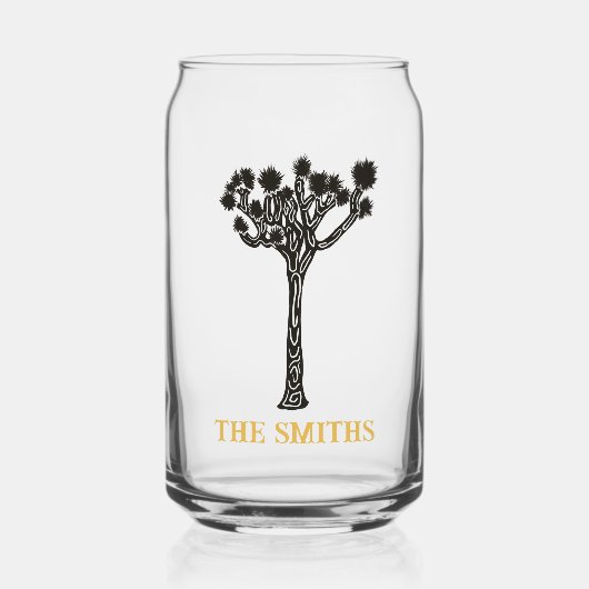 ジョシュアツリー結婚式の引き出物 ガラス缶 (正面)