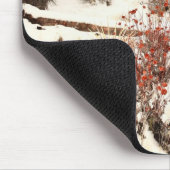 ジョシュアツリー(ユッカの珍しい雪の嵐 マウスパッド (コーナー)