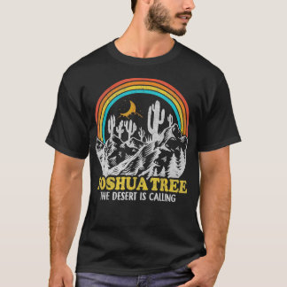 ジョシュアツリー 砂漠が呼んでいる 70s 80s キャンピング tシャツ