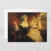ジョシュアレイノルズ – ジョージアナと彼女の乳児娘 ポストカード (正面/裏面)