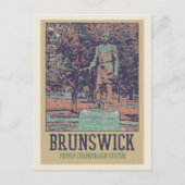 ジョシュア侍従像ブランズウィックMaine USA ポストカード (正面)