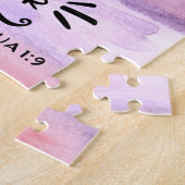 ジョシュア1が強い聖書の詩に ジグソーパズル (側面)