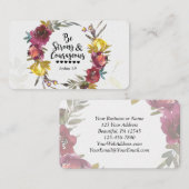 ジョシュア1対9で強く勇敢なフローラリース 名刺 (正面/裏面)