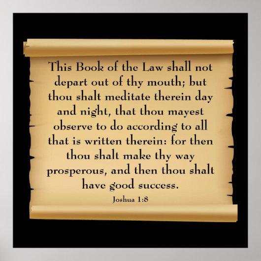 ジョシュア1:8 ポスター (正面)