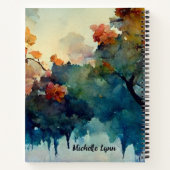 ジョシュア1:9強く勇気ある水の色 ノートブック (裏面)