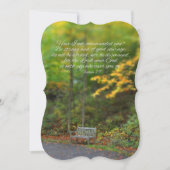 ジョシュア1:9聖書詩キリスト教聖なる書物、 経典 招待状 (正面)