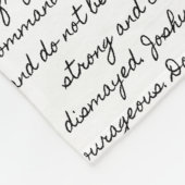 ジョシュア1:9 フリースブランケット (角)