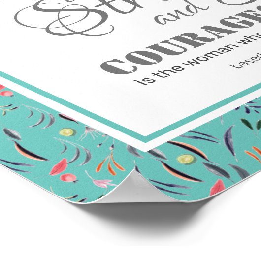 ジョシュア1:9 | STRONGと勇敢感動的 ポスター (角)