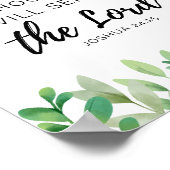 ジョシュア24:15プリント ポスター (角)