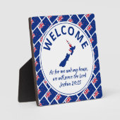 ジョシュア24:15私と私の家ニュージーランド フォトプラーク (正面)