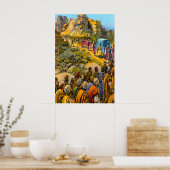 ジョシュア6イスラエルがエリコのポスターを撮影 ポスター (キッチン)