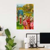 ジョシュア6エリコの壁の秋フラットポスター ポスター (ホームオフィス)