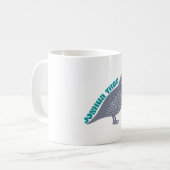 ジョシュア・ツリーウズラの鳥パークロゴ コーヒーマグカップ (正面左)