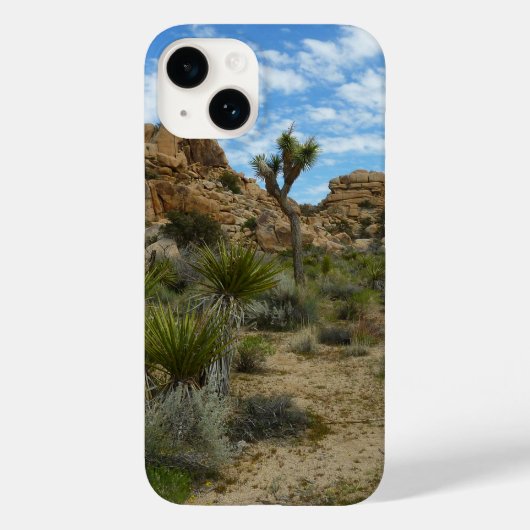 ジョシュア・ツリー国立公園のバーカー・ダム・ループトレイル Case-Mate iPhoneケース (裏面)