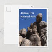 ジョシュア・ツリー国立公園の岩石 ポストカード (正面/裏面)