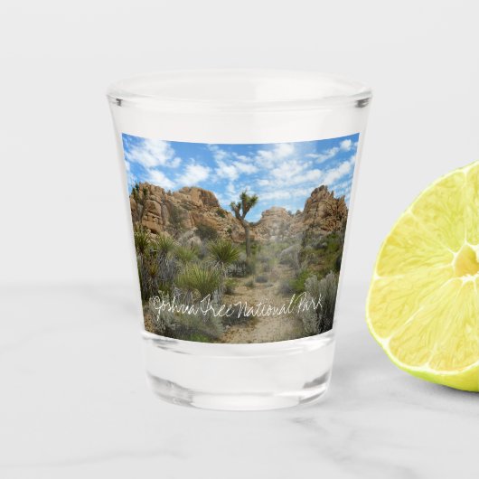 ジョシュア・ツリー国立公園バーカーダムループトレイル ショットグラス (正面)