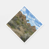 ジョシュア・ツリー国立公園バーカーダムループトレイル スタンダードランチョンナプキン (角)