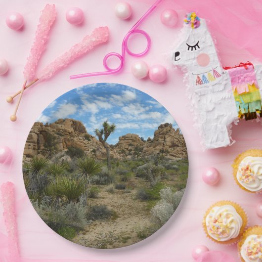 ジョシュア・ツリー国立公園バーカーダムループトレイル ペーパープレート (パーティー)