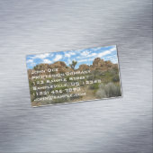 ジョシュア・ツリー国立公園バーカーダムループトレイル マグネット名刺 (インサイチュ)