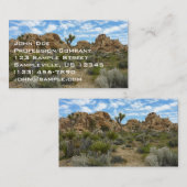 ジョシュア・ツリー国立公園バーカーダムループトレイル 名刺 (正面/裏面)