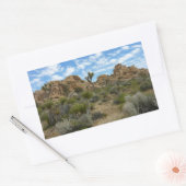 ジョシュア・ツリー国立公園バーカーダムループトレイル 長方形シール (封筒)