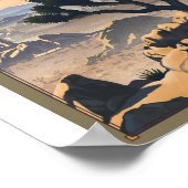 ジョシュア・ツリー国立公園リトーのアートワーク・ポスター ポスター (角)