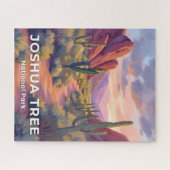 ジョシュア ツリー国立公園 カリフォルニア アート 絵画 ジグソーパズル (横)