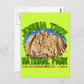 ジョシュア・ツリー国立公園, カリフォルニア ポストカード (正面/裏面)