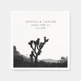 ジョシュア・ツリー結婚ズカスタムフォトカクテルナプキンス スタンダードカクテルナプキン