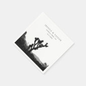 ジョシュア・ツリー結婚ズカスタムフォトカクテルナプキンス スタンダードカクテルナプキン (角)