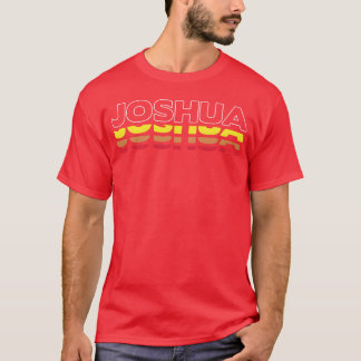 ジョシュア ファーストネーム おもしろ ビンテージ 日の入り ジョシュア ファミリー Tシャツ