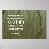 ジョシュ感動的ビリングス遊引用文"well" ポスター (正面)