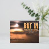 ジョシュ感動的ビリングス遊引用文"well" ポストカード (スタンド正面)