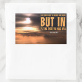 ジョシュ感動的ビリングス遊引用文"well" 長方形シール (バッグ)