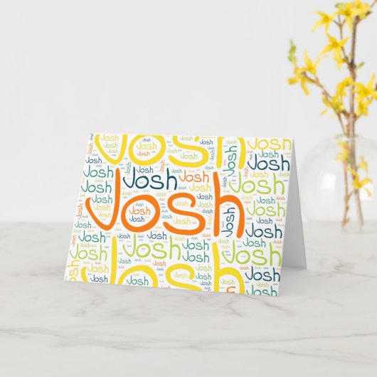 ジョシュ カード (黄色い花)