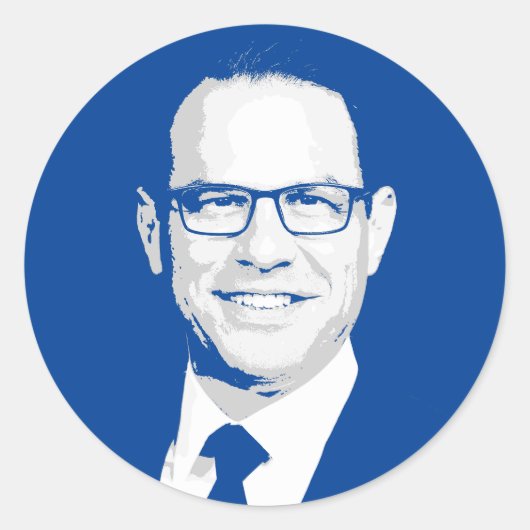 ジョシュ・シャピロ・バスト ラウンドシール (正面)