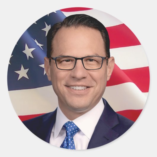 ジョシュ・シャピロ・フォー・アメリカ ラウンドシール (正面)