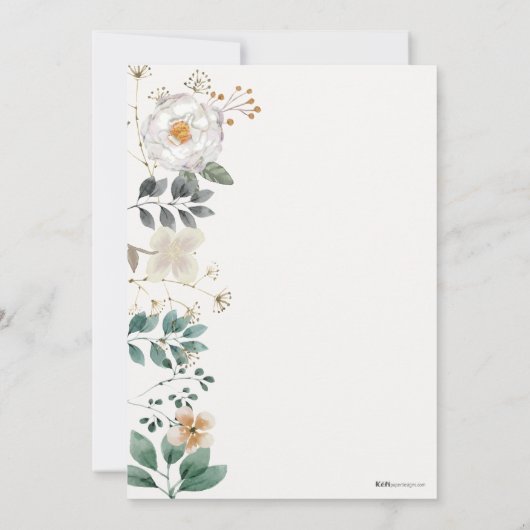 ジョジーナの招待状 招待状 (裏面)