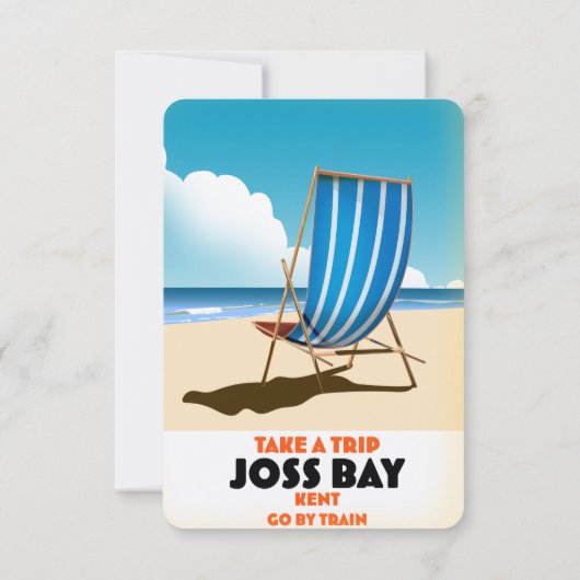 ジョスベイケントヴィンテージスタイル旅行ポスター。マグネット (裏面)