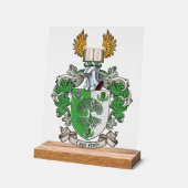 ジョス/ジョイス・ファミリー協会紋章 アクリルサイン (傾斜)