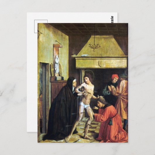 ジョス・リーフェリンクス・サン・セバスチャン，イレーネによって硬化 ポストカード (正面/裏面)