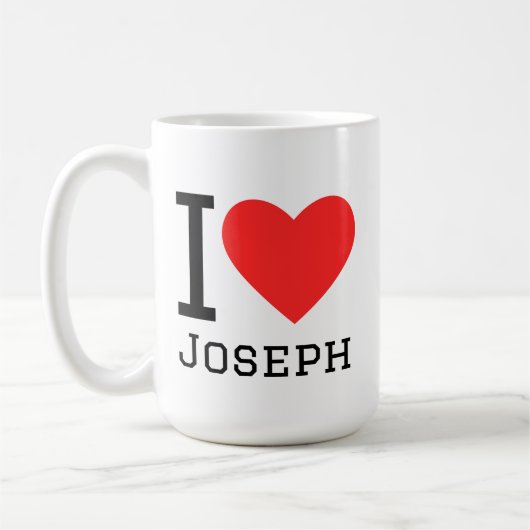 ジョセフが好き コーヒーマグカップ (左)