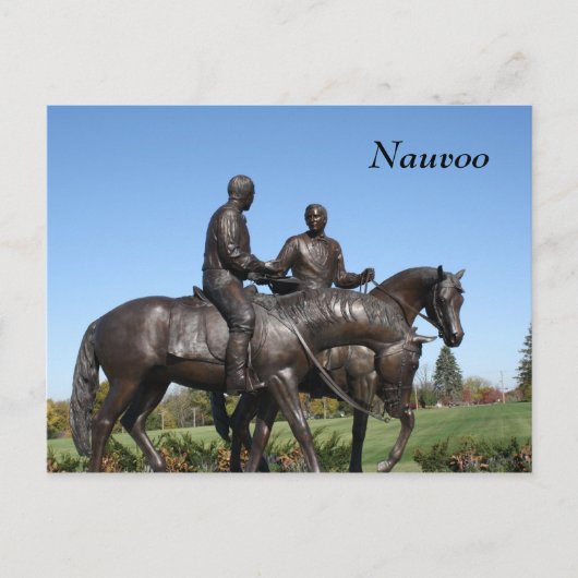 ジョセフとハイラムのスミス像 ポストカード (正面)