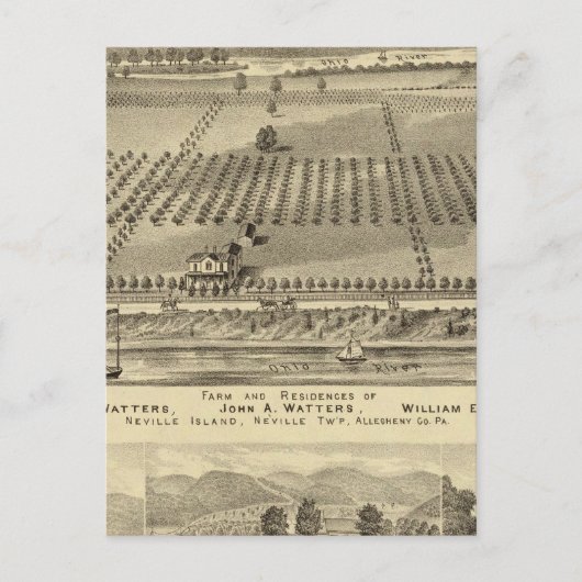 ジョセフの農場と住居 ポストカード (正面)