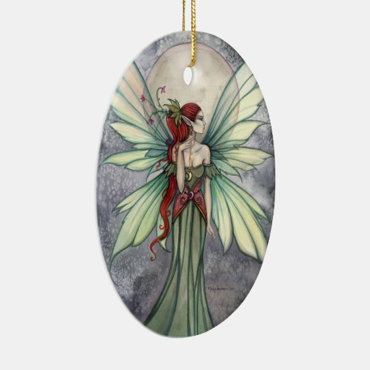 ジョセフィナラブリーグリーンフェアリーアートオーナメント セラミックオーナメント (右)