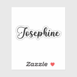 ジョセフィン名 – 手書き書道 シール