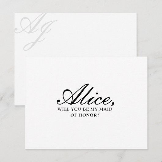 ジョセフィーヌが私の花嫁招待状 インビテーションポストカード (正面/裏面)